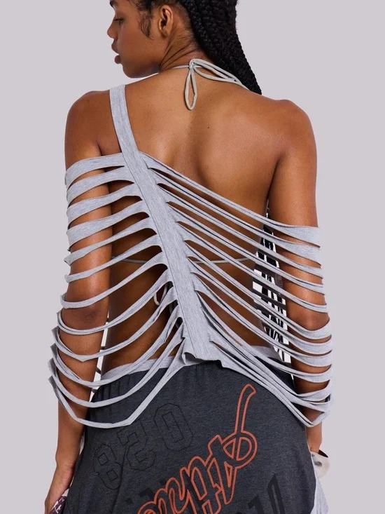 Jaded London Riley Slashed Multiway Cape Top - Picture 3 of 10